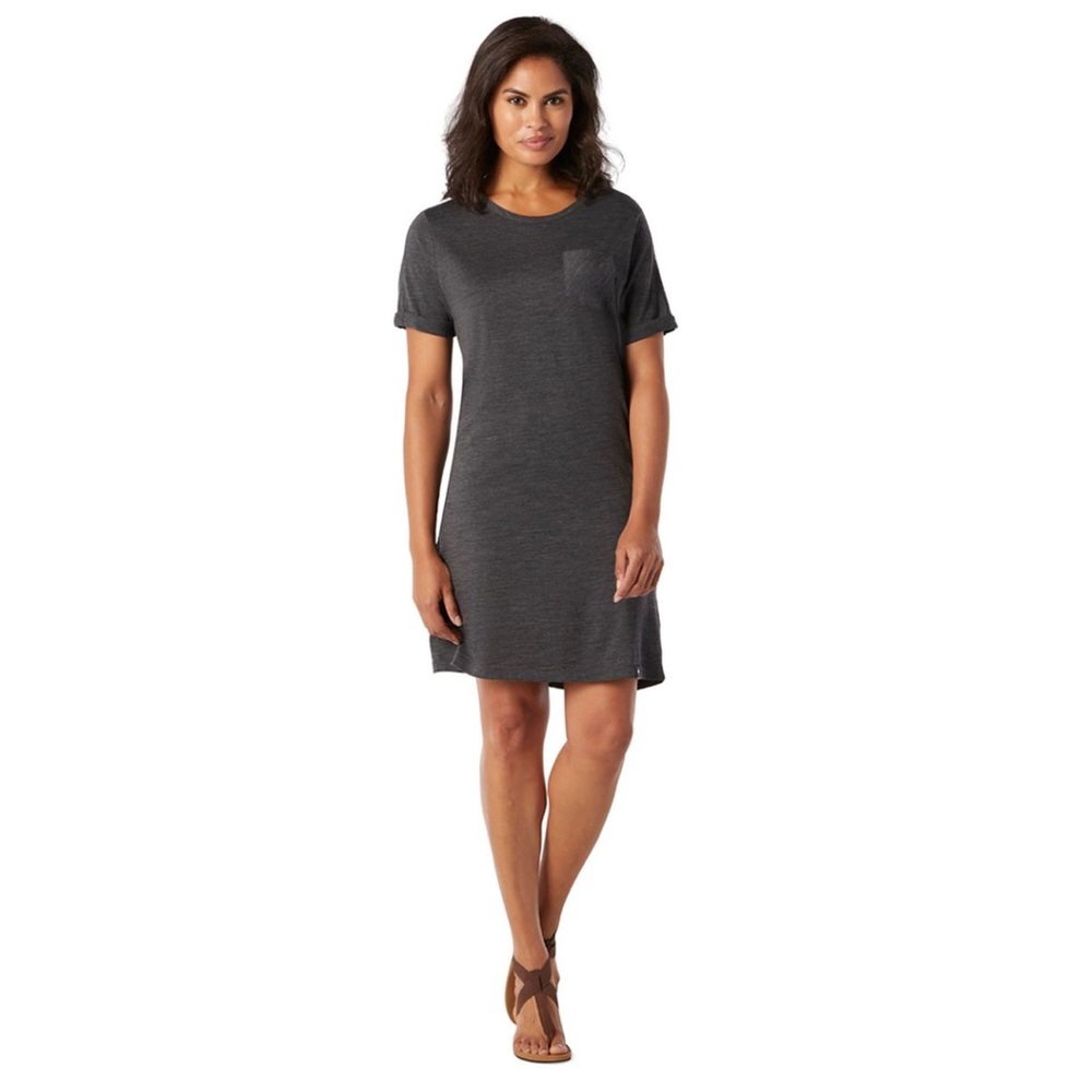 Smartwool Merino 150 short sleeve dress. Gray. 87% merino wool/ 13% nylon